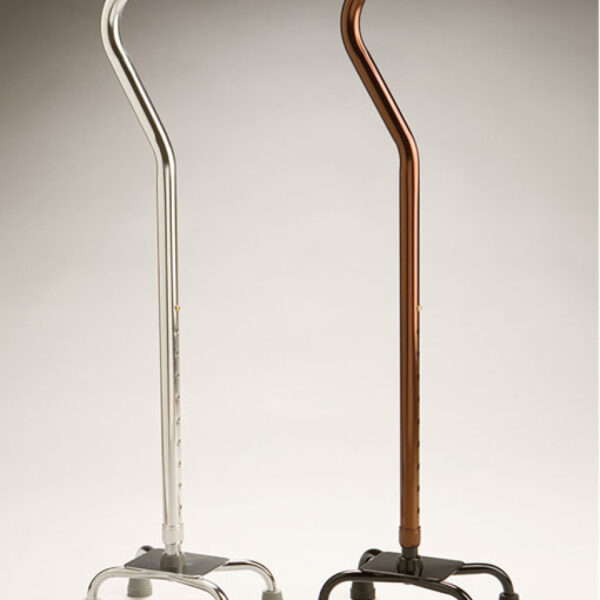 Walking Stick Quad Cane with Large Base