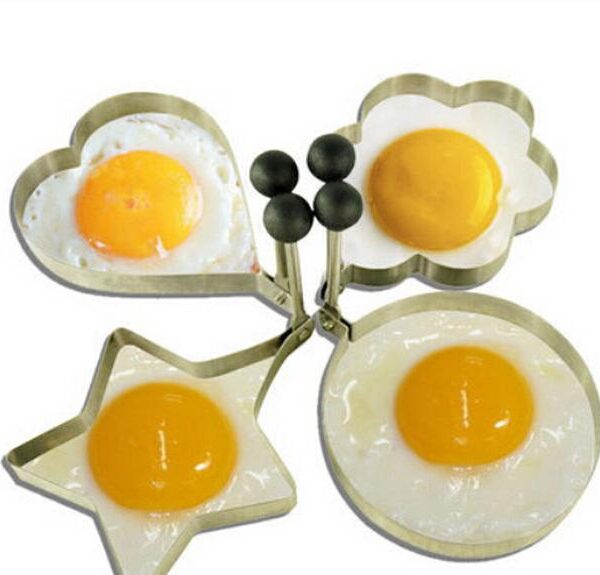 Non-stick Frying Egg Mold Mould Ring Maker 4 in 1