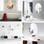 Self-Adhesive Flexible Mirror Wall Stickers – Oval Shaped Non-Glass Decorative Mirror Sheets for Bathroom - Image 3