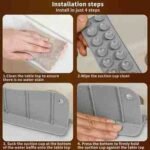 Silicone Sink Splash Guard with Suction Cup – Reusable Waterproof Kitchen Countertop Protector - Image 2