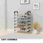 6 Layer Stainless Steel Shoe Rack – Durable Space Saving Shoe Organizer Stand - Image 3