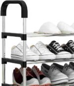 6 Layer Stainless Steel Shoe Rack – Durable Space Saving Shoe Organizer Stand - Image 4