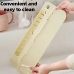 Clip-On Sink Caddy Sponge Holder with Splash Guard & Drain Tray – Space Saving Kitchen Sink Organizer for Sponges & Scrubbers - Image 3