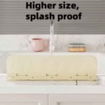Clip-On Sink Caddy Sponge Holder with Splash Guard & Drain Tray – Space Saving Kitchen Sink Organizer for Sponges & Scrubbers - Image 5