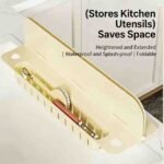 Clip-On Sink Caddy Sponge Holder with Splash Guard & Drain Tray – Space Saving Kitchen Sink Organizer for Sponges & Scrubbers - Image 6